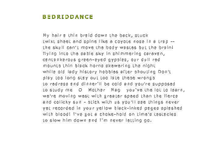 B E D R I D D A N C E